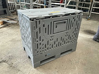 Raubox opplooibare kunststof palletbox (2x) - afbeelding 2 van  8
