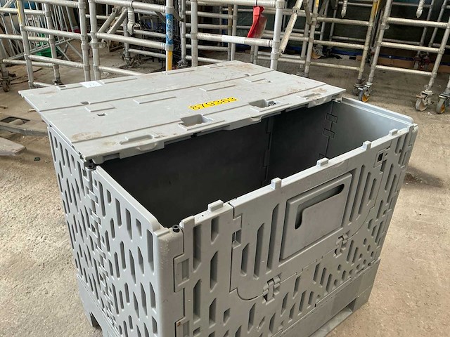 Raubox opplooibare kunststof palletbox (2x) - afbeelding 4 van  8