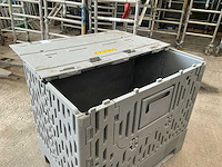 Raubox opplooibare kunststof palletbox (2x) - afbeelding 4 van  8