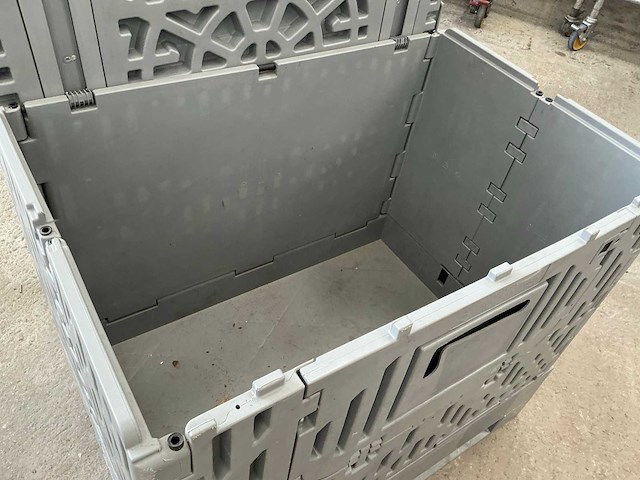 Raubox opplooibare kunststof palletbox (2x) - afbeelding 6 van  8