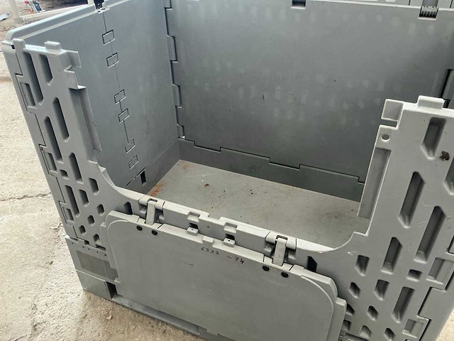 Raubox opplooibare kunststof palletbox (2x) - afbeelding 7 van  8