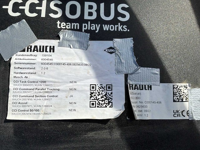 Rauch isobus cci 800 terminal - afbeelding 4 van  12