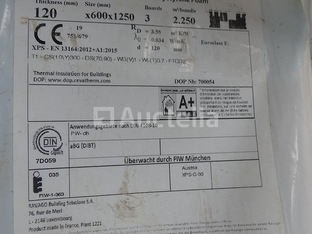 Ravatherm xps di300 isolatieplaten - afbeelding 1 van  5