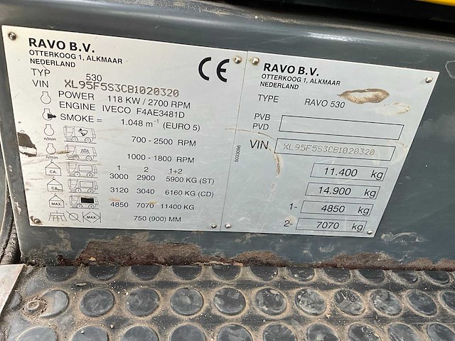 Ravo st 530 euro 5 veegmachine - afbeelding 40 van  50