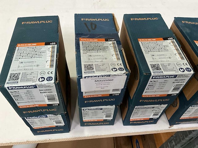 Rawplug mix kavel diverse maten pluggen (14x) - afbeelding 2 van  7