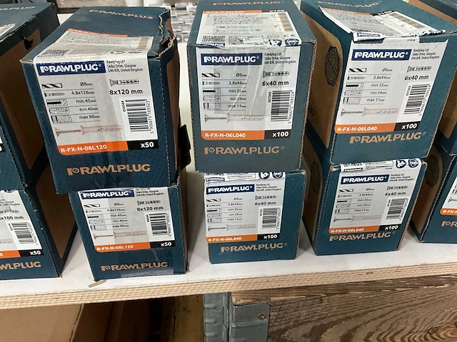 Rawplug mix kavel diverse maten pluggen (14x) - afbeelding 5 van  7