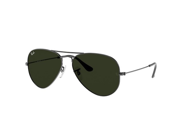 Rayban - zonnebril - aviator large metal - ref. 1708 - gun metal - g15-green - afbeelding 1 van  7