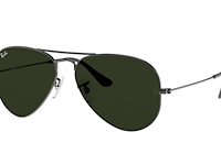 Rayban - zonnebril - aviator large metal - ref. 1708 - gun metal - g15-green - afbeelding 1 van  7