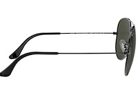 Rayban - zonnebril - aviator large metal - ref. 1708 - gun metal - g15-green - afbeelding 4 van  7