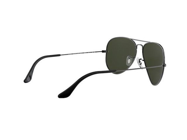 Rayban - zonnebril - aviator large metal - ref. 1708 - gun metal - g15-green - afbeelding 5 van  7