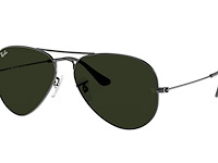 Rayban - zonnebril - aviator large metal - ref. 1708 - gun metal - g15-green - afbeelding 1 van  7