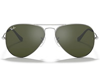 Rayban - zonnebril - aviator silver - ref. 2043 - g15 green - afbeelding 2 van  5