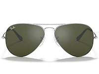 Rayban - zonnebril - aviator silver - ref. 2043 - g15 green - afbeelding 2 van  5