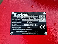 Raytree - 2025 - rtsg30 - voorzetapparatuur - stobbenfrees - afbeelding 3 van  11