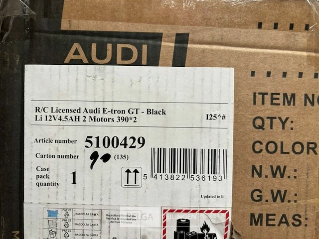 R/c licensed audi e-tron gt - black - afbeelding 5 van  5