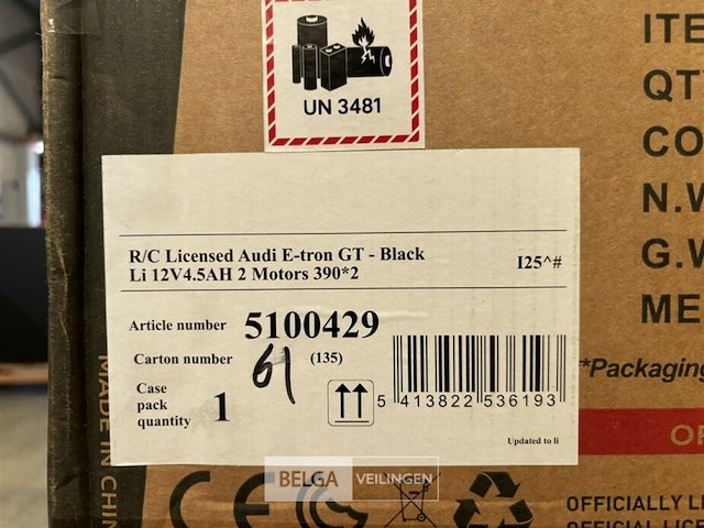 R/c licensed audi e-tron gt - black - afbeelding 4 van  4
