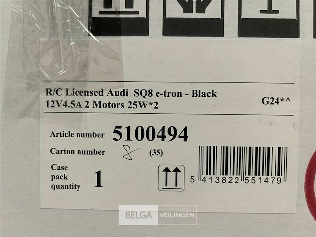 R/c licensed audi sq8 e-tron black - afbeelding 4 van  4