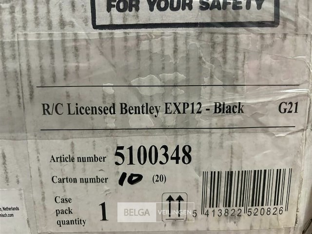 R/c licensed bentley exp12 - black - afbeelding 3 van  3