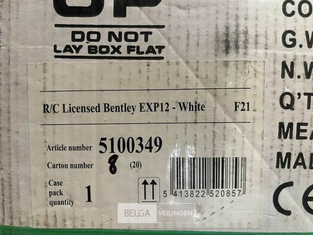 R/c licensed bentley exp12 - white - afbeelding 4 van  4