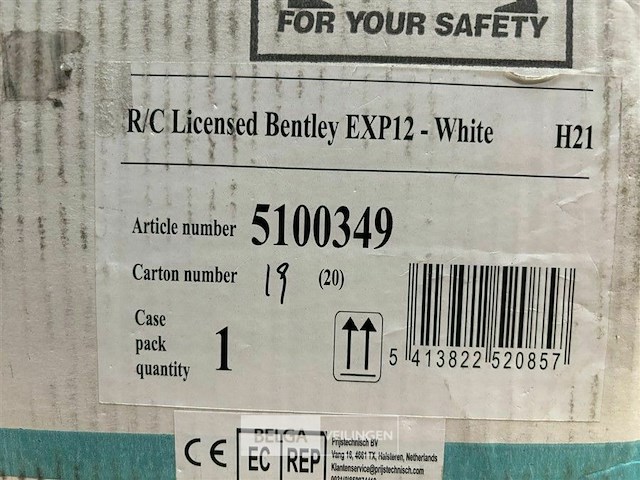R/c licensed bentley exp12 white - afbeelding 3 van  3