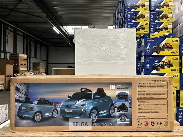 R/c licensed fiat 500e battery ride on car pink - afbeelding 2 van  4