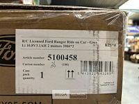R/c licensed ford ranger ride on car - grey - afbeelding 4 van  4