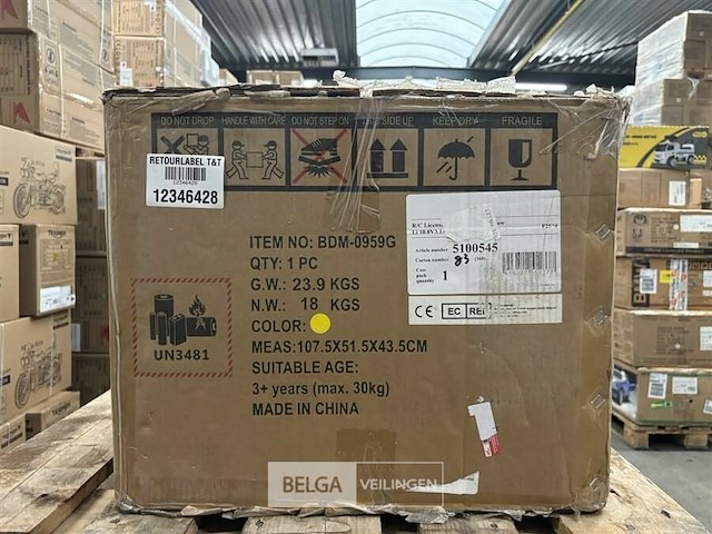 R/c licensed jcb fork lift - yellow - afbeelding 3 van  4