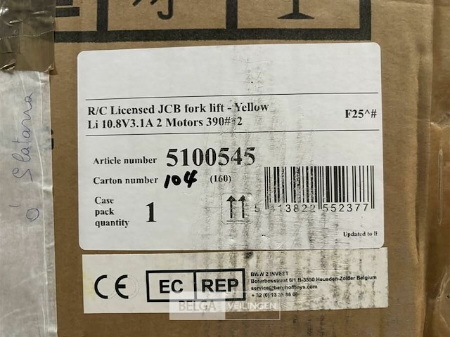 R/c licensed jcb fork lift - yellow - afbeelding 3 van  3