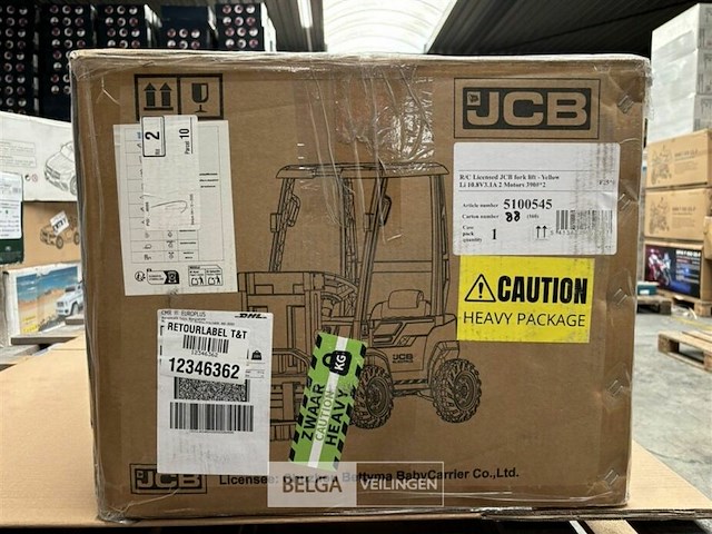 R/c licensed jcb fork lift yellow - afbeelding 3 van  4