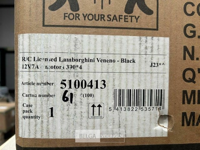 R/c licensed lamborghini veneno black - afbeelding 4 van  4