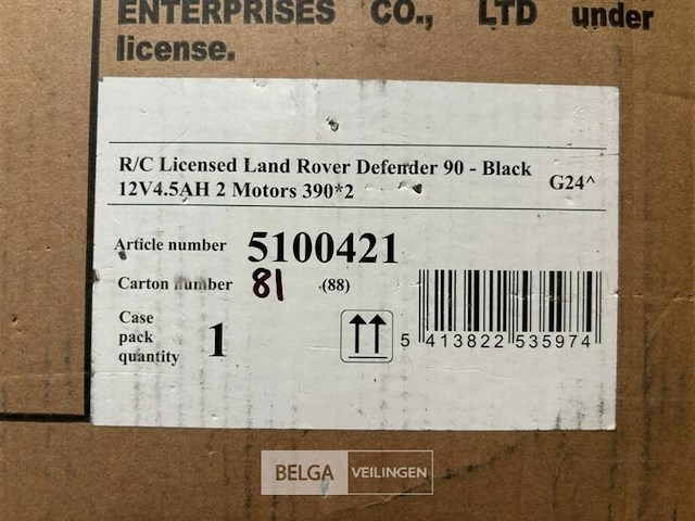 R/c licensed land rover defender 90 - black - afbeelding 5 van  5