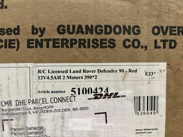 R/c licensed land rover defender 90 red - afbeelding 4 van  4
