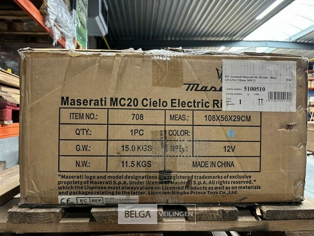 R/c licensed maserati mc 20 cielo - blue - afbeelding 3 van  4