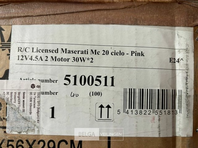 R/c licensed maserati mc 20 cielo - pink - afbeelding 5 van  5