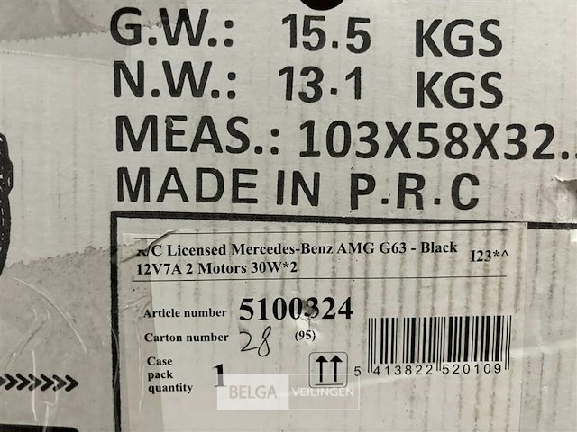 R/c licensed mercedes-benz amg g63 black - afbeelding 4 van  4