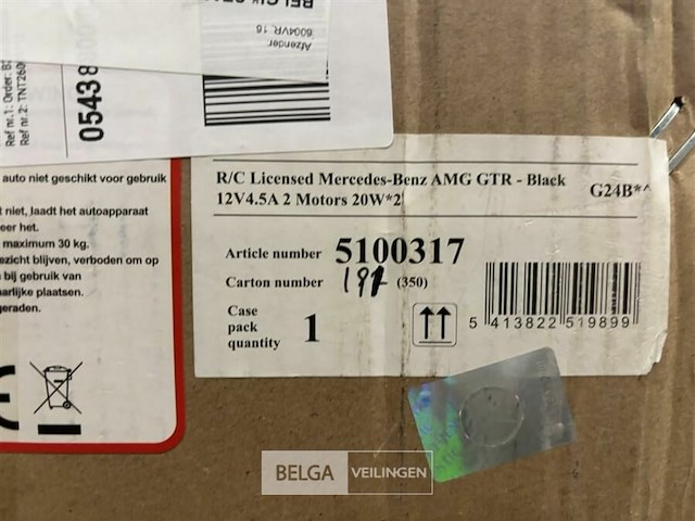 R/c licensed mercedes benz amg gtr - black - afbeelding 4 van  4