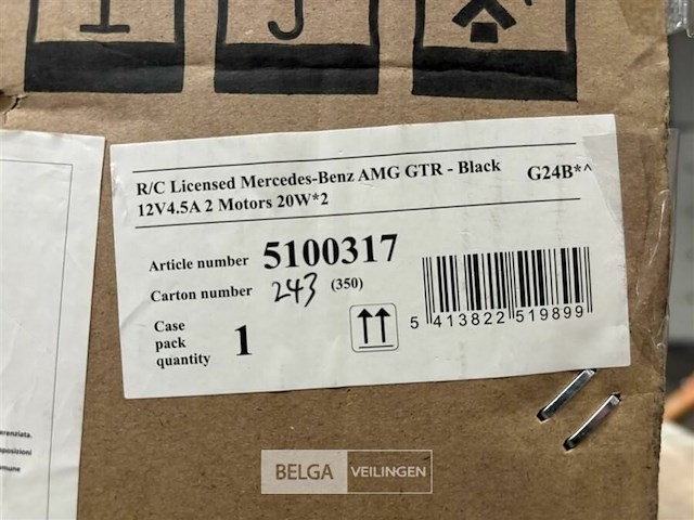 R/c licensed mercedes benz amg gtr - black - afbeelding 4 van  4