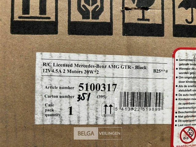 R/c licensed mercedes benz amg gtr - black - afbeelding 3 van  3