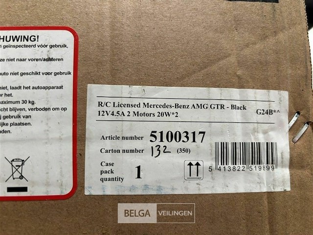 R/c licensed mercedes benz amg gtr - black - afbeelding 4 van  4