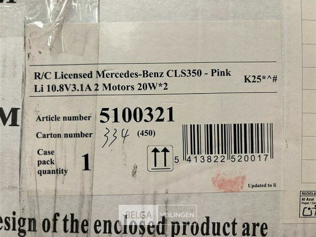R/c licensed mercedes-benz cls350 - pink - afbeelding 4 van  4