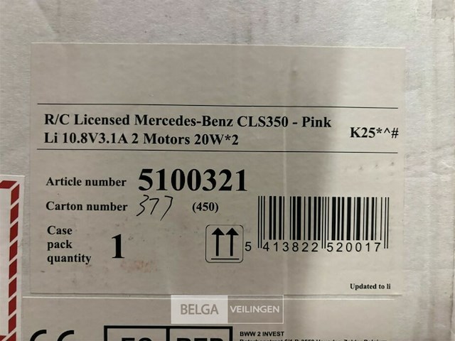 R/c licensed mercedes-benz cls350 - pink - afbeelding 5 van  5