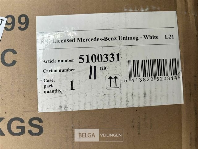 R/c licensed mercedes-benz unimog white - afbeelding 4 van  4