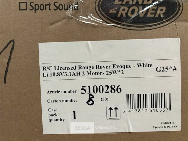 R/c licensed range rover evoque - white - afbeelding 4 van  4