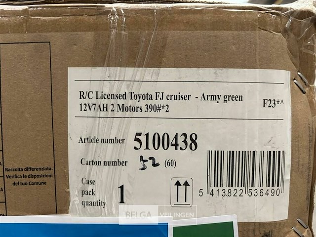 R/c licensed toyota fj cruiser army green - afbeelding 4 van  4