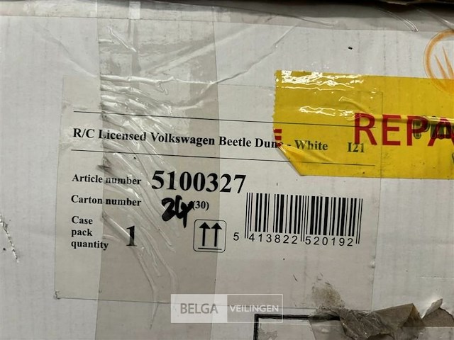R/c licensed volkwagen beetle dune - white - afbeelding 6 van  6