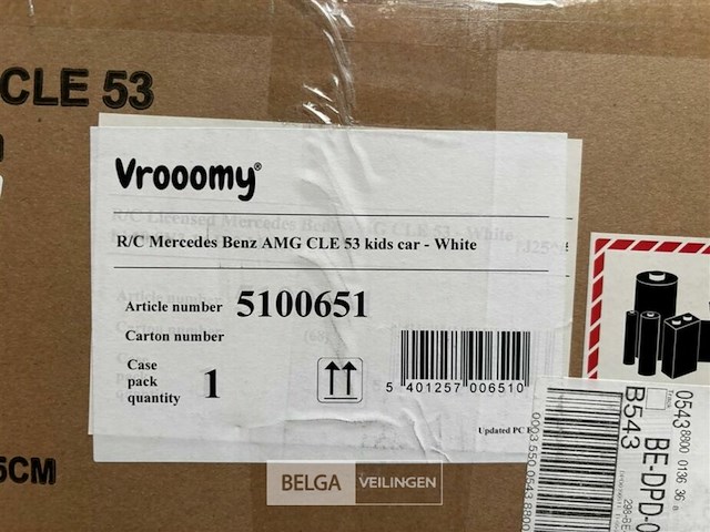 R/c mercedes benz amg cle 53 kids car - white - afbeelding 3 van  3