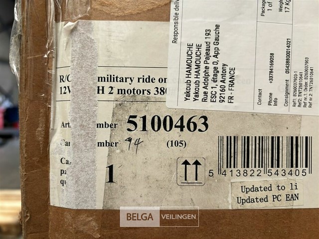 R/c military ride on car - afbeelding 4 van  4
