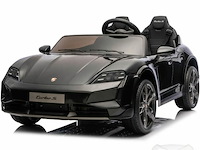 R/c porsche taycan turbo s 2 seats kids car - black