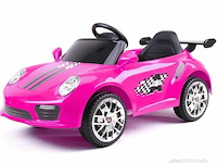 R/c ride on car with a black spoiler pink