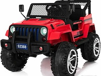 R/c ride on jeep - red - afbeelding 1 van  4